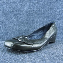 Josef Seibel  Women Pump Heel Shoes Pewter Leather Size 39 Medium - £19.55 GBP
