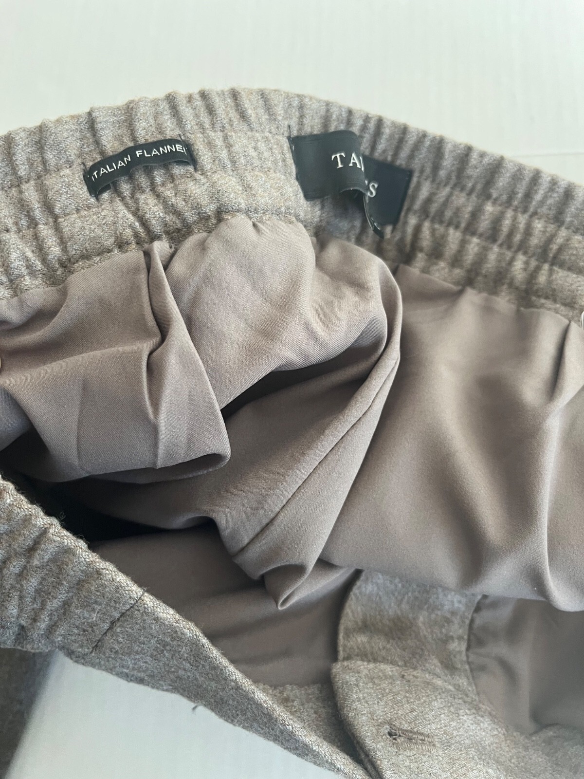 Talbots Sz 8 Luxe Italian Wool Flannel Lined Pants Mid Rise Elastic Waist Item image 10