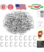 1000Pcs 3/8&#39;&#39; Zinc Plated Steel Hog Rings - Rust Resistant Multipurpose ... - $29.22 CAD