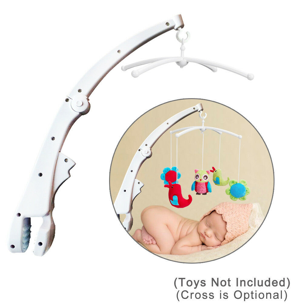 Folding Baby Crib Arm Bracket Clamp (Music Box & Toys Not Included)