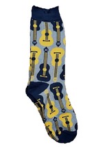 Funky Retro Novelty Acoustic Guitar Socks Rock &amp; Roll Folk Country Music Fashion - £3.71 GBP