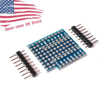 Protoboard Double Sided Perf Board Prototyping Shield For Wemos D1 Mini Us - £9.40 GBP