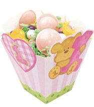 8 Creative Converting 8 Count Party Favor Treat Boxes, Bears 1st Birthday, Pink - £6.19 GBP