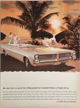 1964 Print Ad The &#39;64 Pontiac Wide-Track Convertible Palm Trees &amp; Beach - £13.82 GBP