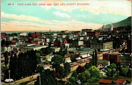  Salt Lake City Utah UT From The City and County Building UNP DB Postcard O12 - £7.85 GBP