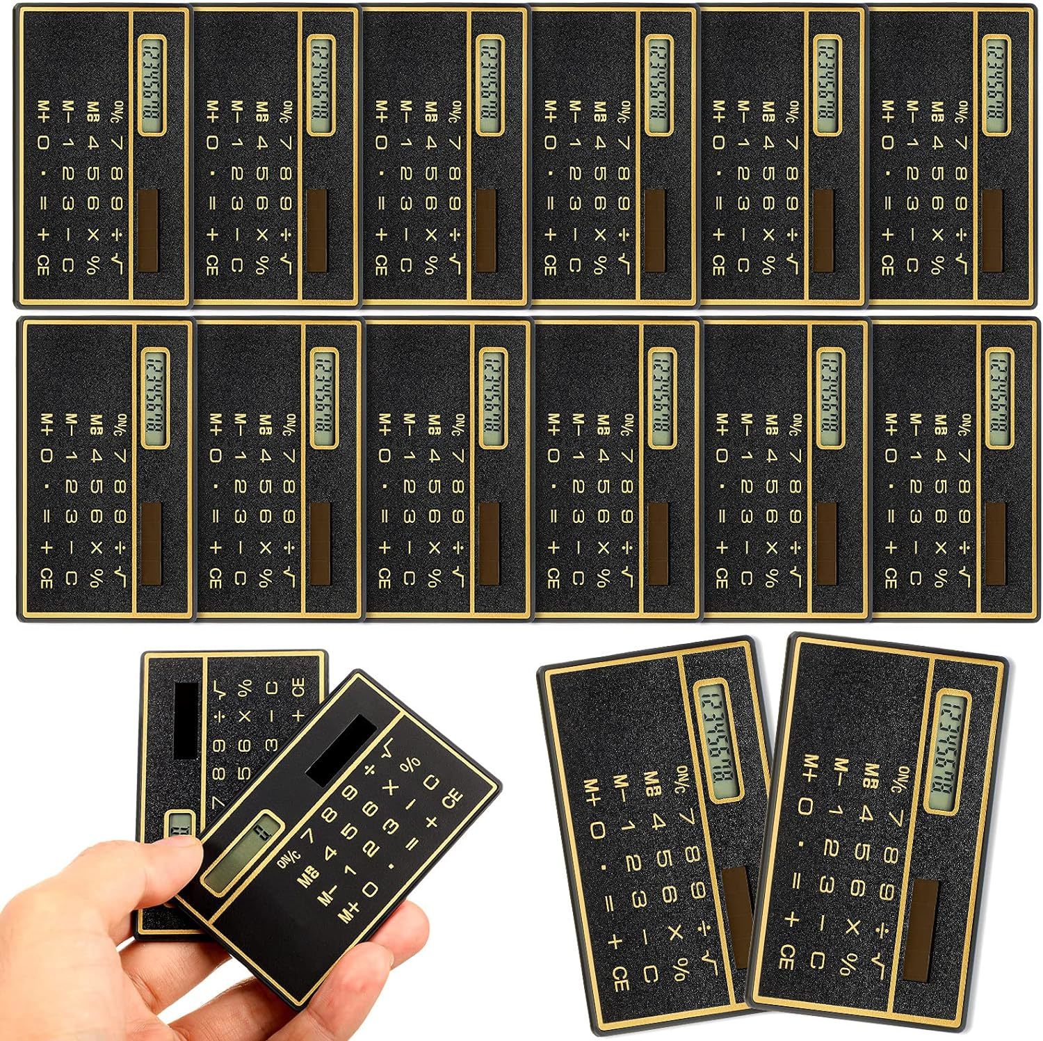 12 Pcs\. 8 Digits Thin Calculator Slim Credit Card Design Calculator Por... - $35.98