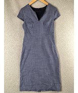 Banana Republic Sheath Dress Womens Size 2 Chambray Cap Sleeve V Neck Ca... - $38.88