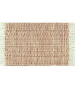 Artisan Handwoven Dollhouse Rug 4&quot;x6&quot; Pink  Rag #50, Cotton - £24.32 GBP