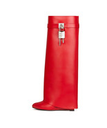 Jessica Women’s Fold Over Almond-Toe Wedge Heeled PadLock Pant Knee High... - $1,329.57 MXN