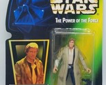 Star Wars Han Solo in Endor Gear with Blaster Pistol Power of the Force ... - £12.57 GBP