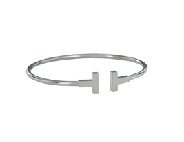 Tiffany&amp;Co. T-Wire 18k White Gold Bracelet Medium size - £982.49 GBP