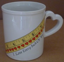 Enesco Porcelain Mug 'i Love Every Inch Of You' Valentine - $4.00