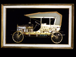 30&quot; Antique Model T / HUGE car metal art / framed wall hanging / gift for men /  - £220.88 GBP