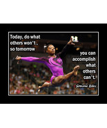 Simone Biles Gymnastics Quote Inspirational Wall Art Motivation Poster P... - $31.17 CAD+