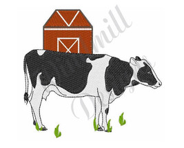 Farm Cow - Machine Embroidery Design - £2.76 GBP