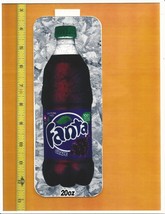 Coke Chameleon Size Fanta Grape 20 Oz Bottle Soda Flavor Strip Clearance Sale - £1.17 GBP