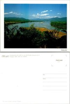 Thailand Chiang Rai Golden Triangle Hillside View of River Tree Vintage Postcard - £7.49 GBP