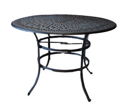 60&quot; round cast aluminum outdoor furniture bar height patio table. - $889.96