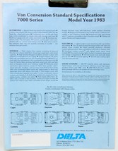 1983 Delta Van Conversions Dealership Brochure	4838 - $9.89