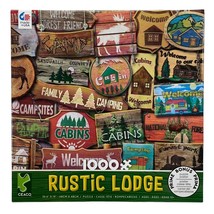 Ceaco Puzzle Rustic Lodge Series 2 Camp Park Signs 1000 Piece - £11.36 GBP