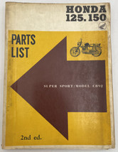 Honda 125 150 CB92 Super Sport Original Parts List Catalog Manual Vintage Book - £51.95 GBP