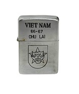 Vietnam Zippo Lighter Vtg 1966 - 67 Arvn Rangers Insignia Hanoi Danang S... - $189.05