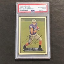 2009 Topps Magic #100 Jordy Nelson Signed Card PSA Slabbed Wildcats - £159.27 GBP