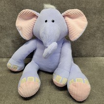 Circo Plush Purple Floppy Elephant Stuffed Animal Toy Corduroy Ears &amp; Fe... - £10.07 GBP