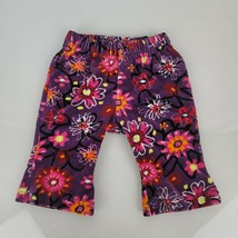 Hanna Andersson Girls Bright Velvet Velour Flare Pants 3-6 60 Trippy Mod  - $15.83