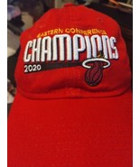 Miami Heat 2020 Championship New Era NBA 9Twenty Starpback Hat Red Embro... - £17.03 GBP