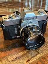 Minolta 35mm Camera SRT101 w/ Mc ROKKOR-PF f1.4 58mm Lens Tested Vintage - £97.31 GBP