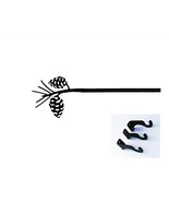 Village Wrought Iron CUR-89-60 Pinecone Curtain Rod - $109.65 CAD