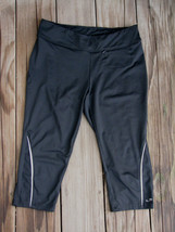 CHAMPION ~ Size S Black Poly Spandex Stretch Capri Workout Pants ~ SHIPS... - £10.15 GBP