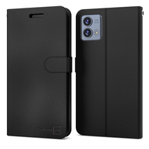 Black Wallet Case For Motorola Moto G Stylus 5G 2023 - Kickstand Leather... - $20.42