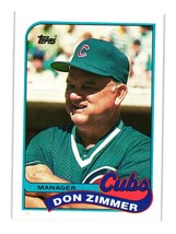 1989 Topps #134 Don Zimmer Chicago Cubs - £2.39 GBP