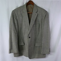 American Living 48R Brown Houndstooth Plaid Mens 2Btn Blazer Suit Sport ... - $39.99