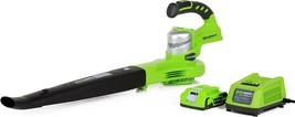Blower, Sweeper, Green, Greenworks 24352, 2 0Ah - $85.93