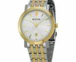 Bulova 98B221 Men&#39;s Silver-Tone Dial Two-Tone Stainless Steel Quartz Dre... - $120.00