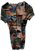 Abstract Mesh Bodycon Dress - £19.67 GBP