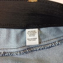 EST. 1946 Demin Women’s Front Zipper Pockets Cotton Blend Blue Denim Skirt Sz 16 image 5