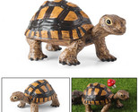 Black Yellow Shell Land Tortoise Plastic Animal Figurine Wildlife Toy fo... - $9.89+