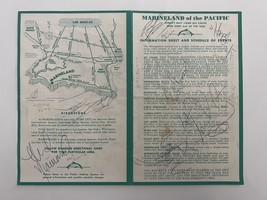 Paul Revere and the Raiders signed Marineland of the Pacific event sheet - £234.67 GBP