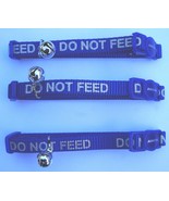 BULK DEAL 3 X DO NOT FEED REFLECTIVE ANCOL SAFETY CAT COLLARS BLUE - $561.60 MXN
