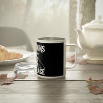 Insulated Coffee Mug - 10 oz - Stainless Steel Double Wall - White Gloss... - £27.95 GBP