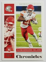2020 Clyde EDWARDS-HELAIRE Panini Chronicles Rookie Card Nfl Football # 46 Kc Rc - £3.92 GBP