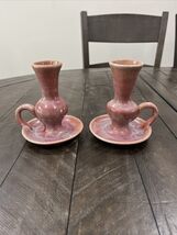 Vintage Redware North Carolina Pottery Candleholder Chamber The Plaque H... - $49.49