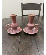 Vintage Redware North Carolina Pottery Candleholder Chamber The Plaque H... - $49.49