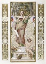 Poster Decor wall Art Nouveau design.Luc Olivier Merson mystical painting.15358 - £12.91 GBP+