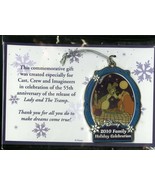DISNEY CAST MEMBER FAMILY HOLIDAY CELEBRATION 2010 LADY AND THE TRAMP OR... - $188.01 MXN