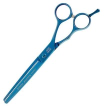 5200 Blue Titanium Professional Pet Grooming Thinning Shears 42 Tooth 6 1/2&quot; - £64.02 GBP